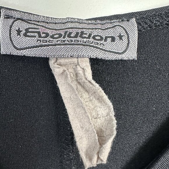 VTG 90s Y2k Evolution Babydoll Dress S Embroidered Fairy Whimsigoth Asymmetrical - Picture 2 of 7